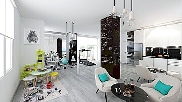 Apartamentos de lujo de 2 dormitorios al lado playa en calpe in Maisons de Mer