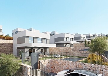 New build villas in finestrat in Maisons de Mer