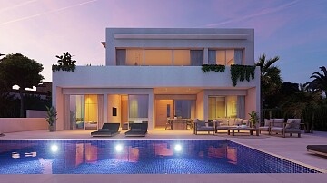 Villa moderne avec vues sur mer sur la côte de moraira in Maisons de Mer