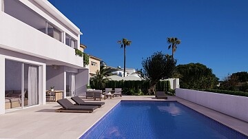 Villa moderne avec vues sur mer sur la côte de moraira in Maisons de Mer